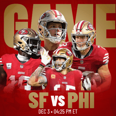 49Ers Vs Phillies Football Game Poster GIF