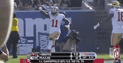 49Ers Vs Rams Football Game On Fox NFL GIF