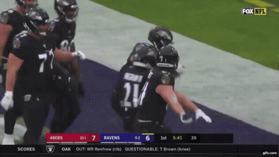 49Ers Vs Ravens Football Game On Fox NFL GIF