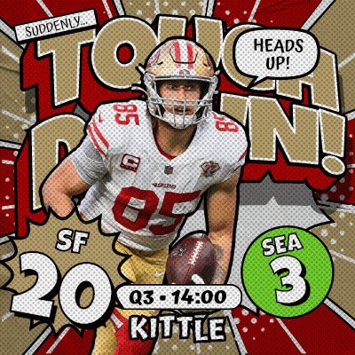 49Ers Vs Seahawks Game Poster GIF