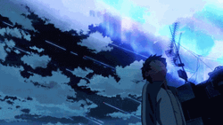 4K Anime Fiery Sky Your Name GIF