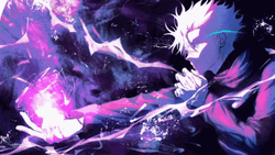 4K Anime Goju Satoru Unleashing Power GIF