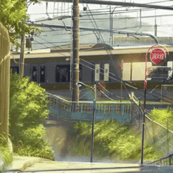 4K Anime Japan Summer Train GIF