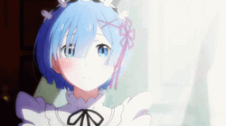 4K Anime Rem Smiling Re Zero GIF