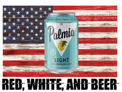 4th Of July Funny Palmia Red White Beer
