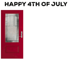 4Th Of July Funny Red White Blue Doors GIF