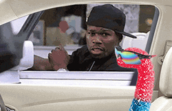 50 Cent And Gummy Worm Meme GIF