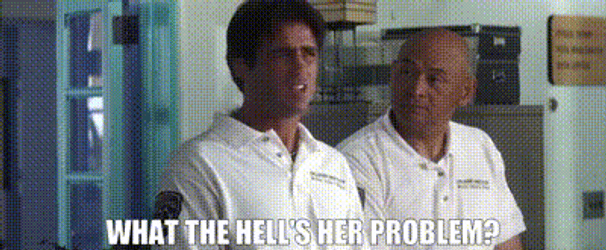 50 First Dates Two Men Whats Her Problem GIF