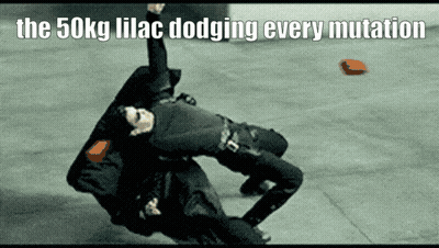 50Kg Lilac Dodging Every Mutation Above A Person GIF