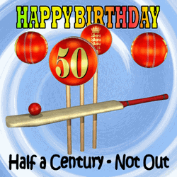 50Th Birthday Half Century Baseball GIF