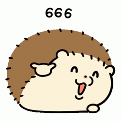 666 Laughing Hedgehog GIF