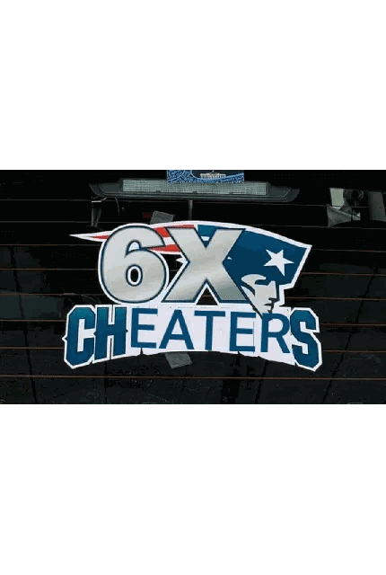 6X Cheaters Sticker On Car Sticker