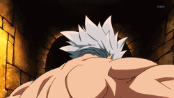 7 Deadly Sins Ban Showing Off His Muscles GIF