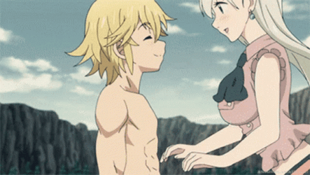 7 Deadly Sins Elizabeth Liones Hugging Meliodas GIF