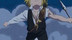 7 Deadly Sins Meliodas Tearing Down A Tower GIF