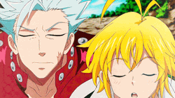 7 Deadly Sins Shocked Ban And Meliodas GIF