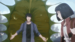 7 Seeds Arashi And Natsu Giant Venus Flytrap GIF