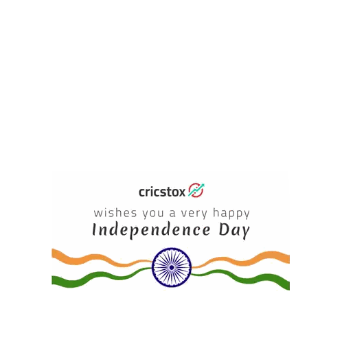 75Th Independence Day Cricket Celebration Sticker