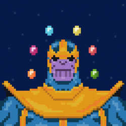 8-bit Marvel Thanos Smirk