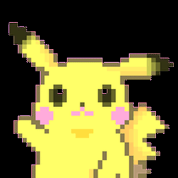 8-bit Pikachu Hello Sticker
