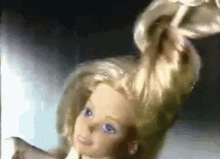 80S Barbie Hair GIF