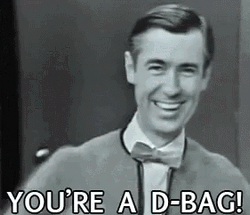 80S Fred Rogers Hate Douchebag GIF