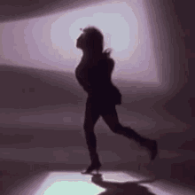 80s Running Man Dance Silhouette