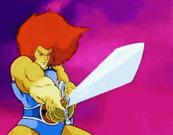 80S Thundercats Lion-O Sword GIF