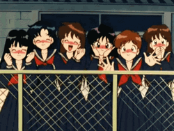 90S Anime Girls Sailor Moon Blushing GIF
