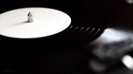 90S Techno Spinning Vinyl GIF
