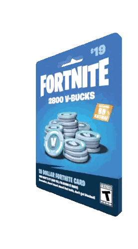 A 19 Dollar Fortnite Card With 2800 V Bucks Sticker