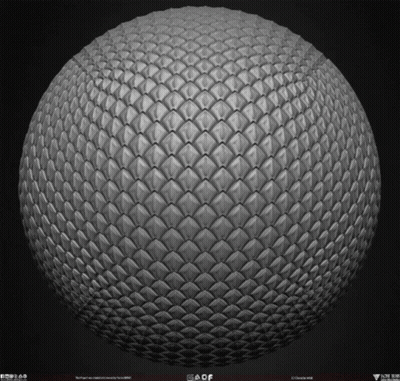 A 3D Model Of A Ball That Looks Like A Dragon Scales GIF
