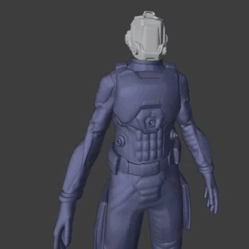 A 3D Model Of A Man Pointing With The Words Shame On You GIF