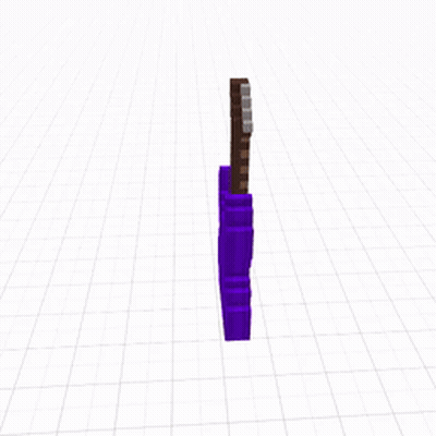 A 3D Model Of A Purple Electric Guitar GIF