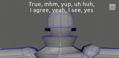A 3D Model With The Words True Mhm Yup Uh Huh I Agree Yeah I See Yes On The Bottom GIF