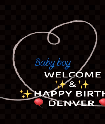 A Baby Boy Welcome And Happy Birth Denver Greeting Card GIF