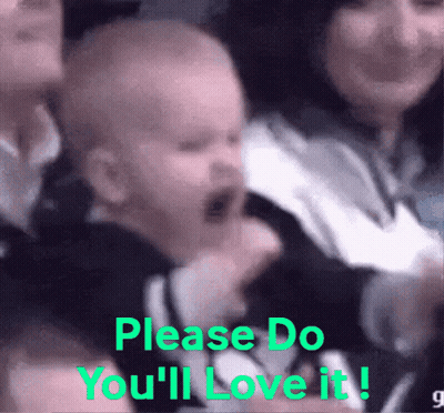 A Baby Is Crying In A Crowd With The Words Please Do You 'Ll Love It Written Below It GIF