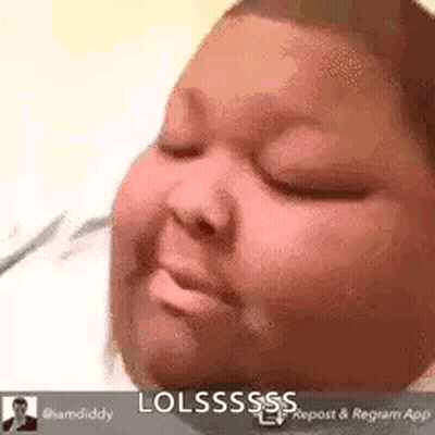 A Baby Is Sleeping With His Eyes Closed And Making A Funny Face With His Mouth Open . GIF