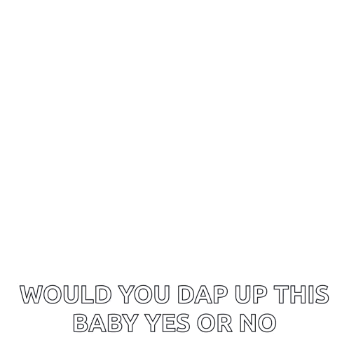 Smiling Baby Dap Up Question GIF
