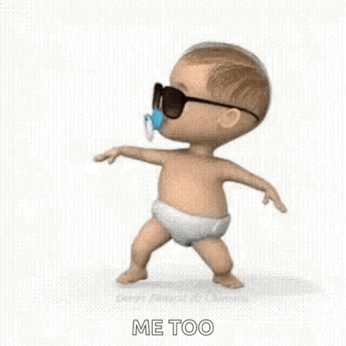 A Baby Is Wearing Sunglasses And A Pacifier In His Mouth . GIF