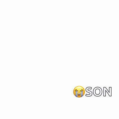 A Baby With A Tear Coming Out Of Its Eye And The Word Son Below It GIF