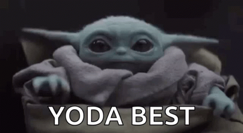 Baby Yoda Sitting In Blanket With Yoda Best Text GIF