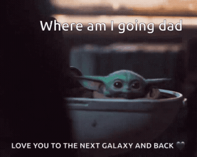 A Baby Yoda In A Bucket With The Words Where Am I Going Dad GIF