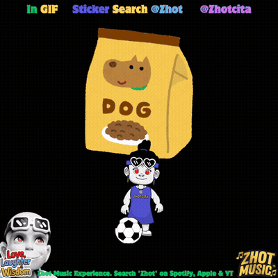 A Bag Of Dog Food Is Shown In A Sticker Search By Zhot GIF