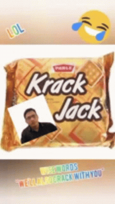 A Bag Of Krack Jack Crackers With A Picture Of A Man GIF