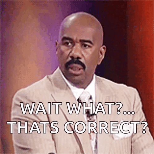 A Bald Man In A Suit And Tie Says Wait What Thats Correct . GIF