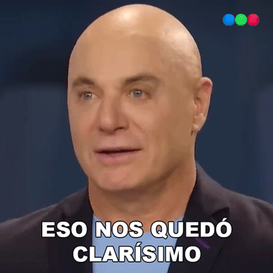 A Bald Man In A Suit Says " Eso Nos Quedo Clarisimo " In Spanish GIF
