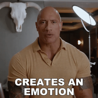 A Bald Man In A Tan Shirt Says Creates An Emotion GIF