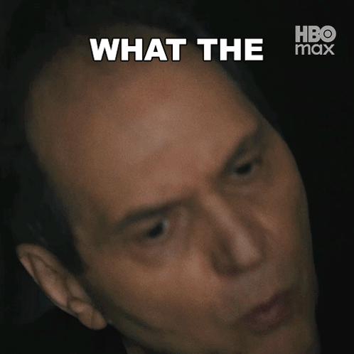 A Bald Man Is Making A Funny Face And Saying What The Hbo Max GIF