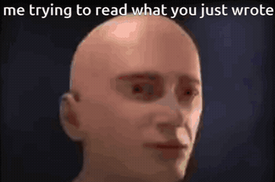 A Bald Man Is Trying To Read What He Just Wrote . GIF